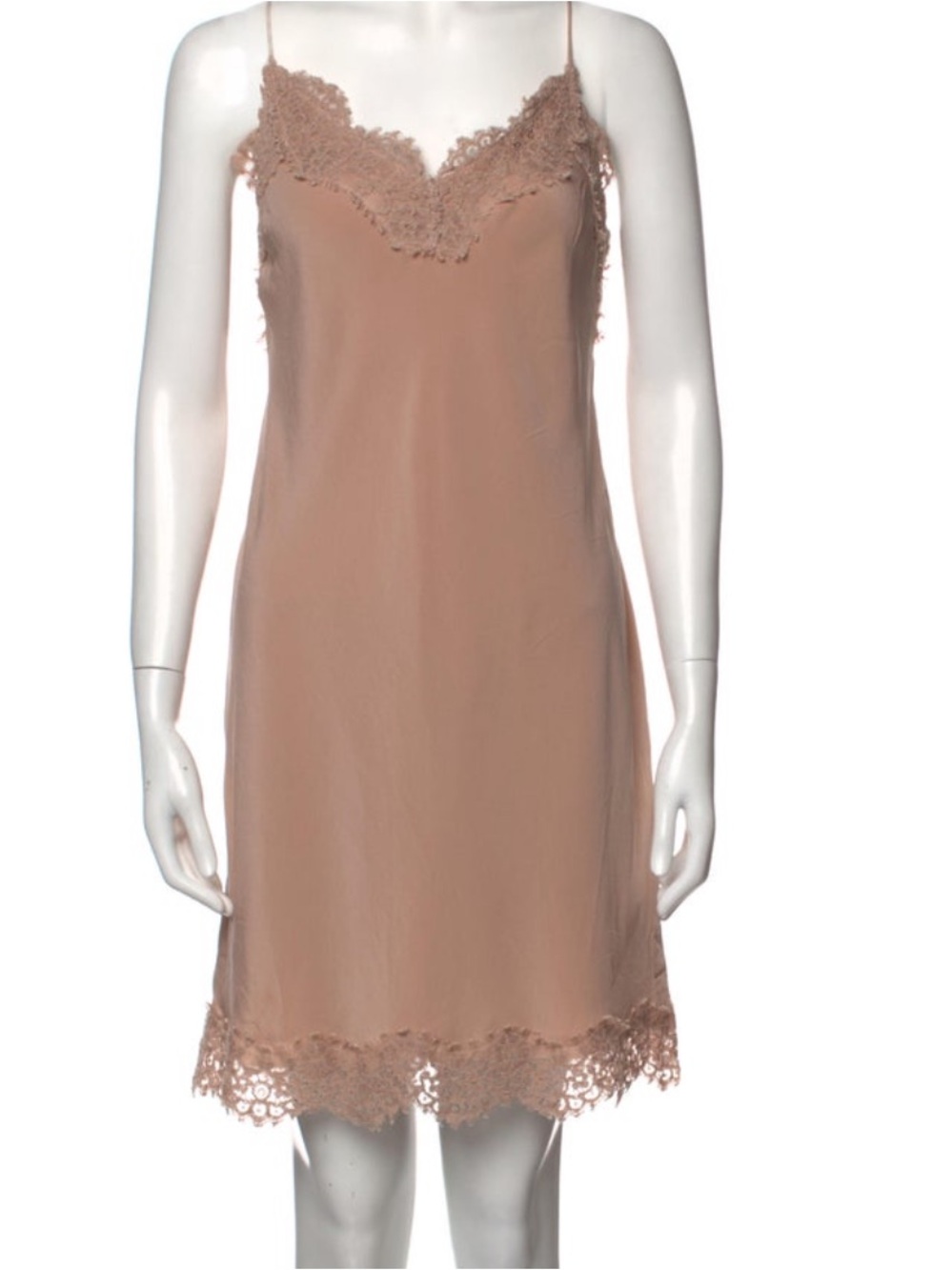 Zimmermann Nude Blush Lace-Trim Slip